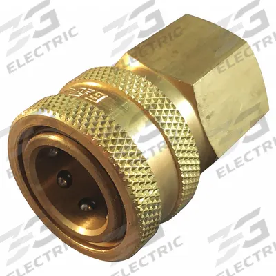 HANSEN Hydraulic Quick Connect Hose Coupling: 3/4 in, Brass, 227.12 lpm Max. Flow Rate - ST Series Hydraulic Quick-Connect Coupling Bodies
