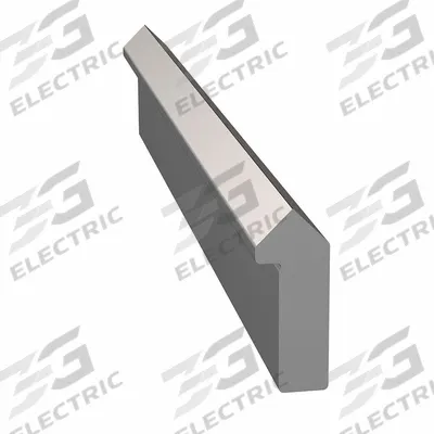 MINVEE Track: 0, 84 in Overall Lg, 0.516 in Overall Wd, 0.153 in Overall Ht, Carbon Steel - Bishop-Wisecarver MinVee Double-Edge Linear Guide Rails