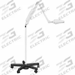 BURTON Examination Light: LED, 24,000 lux @ 1 m, Floor Stand, 3500K/4000K/4500K, 95 CRI, 21 W Watt (MPN SELEDACFL). Key specifications — Operating Voltage: 100/230V AC; Illumination: 24,000 lux @ 1 m; Manufacturer Part Number: SELEDACFL; Brand: BURTON; Color Temperature: 4500K.