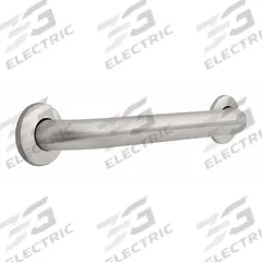 FRANKLIN BRASS Wall Grab Bar: Straight, 16 in Lg, 1 1/2 in Dia, Stainless Steel, Unfinished (MPN 5616). Key specifications — Brand: FRANKLIN BRASS.