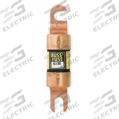 BUSSMANN Forklift Limiter Fuse: ALS Series, Bolt-On, Gen Purpose, 300 A, 80 V DC - Fast-Acting & General Purpose Bolt-On Fuses