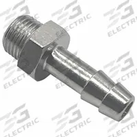 LEGRIS Barbed Fitting Adapter: 9 mm Pipe x 8 mm ID Size, BSPP x BSPP, Brass, Rigid, Std Barb (MPN 0931 08 10). Key specifications — Brand: LEGRIS.