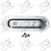 Covers for Conduit Access Fitting: Steel, Galvanized, 3/4 in Trade Size (MPN SSC075). Key specifications — Finish: Galvanized; Includes: Screws; For Use With: Conduit Bodies; Brand: RACO.