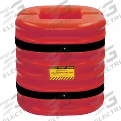 APPROVED VENDOR Column Protector: 24 in, 12 in, 12 in, Round/Square, 12 in Compatible Column Dia (MPN 172412RED). Key specifications — Color: Red; Minimum Compatible Column Length: 24 in; Brand: APPROVED VENDOR; Material: HDPE.