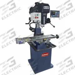 PALMGREN Mill Drill: Belt Drive, 1 1/2 hp, 120/240V, Digital Readout/Task Light/X-Axis Powerfeed (MPN 2LKR1). Key specifications — attr1088426: R8; attr1088377: PALMGREN; attr1096869: Round.