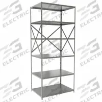 HALLOWELL Metal Shelving: Standalone, Medium-Duty, 36 in x 24 in, 84 in Overall Ht, 6 Shelves (MPN F5511-24HG). Key specifications — Frame Material: Steel; Shelving Material: Steel; Assembled: Unassembled; Color: Gray; Brand: HALLOWELL.