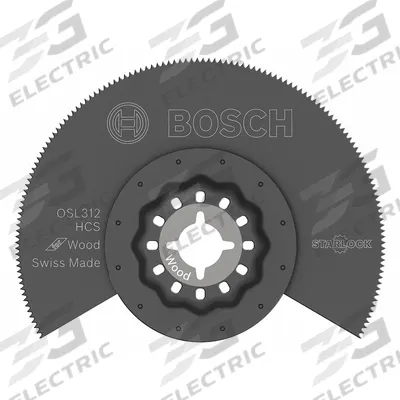 BOSCH Oscillating Tool Blade: 3 1/2 in Blade Wd, 3 1/2 in Overall Lg - Starlock Mounted Blades