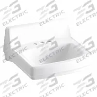 KOHLER Bathroom Sink: Greenwich™, White, Vitreous China, 20 3/4 in Overall Lg, 18 1/4 in Overall Wd (MPN K-2032-0). Key specifications — Series: Greenwich™; Includes: Wall Hanger; Color: White; Brand: KOHLER; Sink Type: Bathroom; Material: Vitreous China; Sink Material: Ceramic.