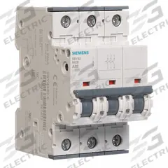 SIEMENS IEC Supplementary Protector: 32 A Amps, 72V DC, 10kA at 400V AC, Screw Clamp, 5SY4, 400V AC (MPN 5SY43325). Key specifications — Terminal Connection: Screw Clamp; Series: 5SY4; AC Voltage Rating: 400V AC; DC Voltage Rating: 72V DC; Max. AIR Rating: 10kA at 400V AC; Brand: SIEMENS.