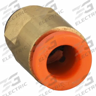 SMC Push-Fit Adapter Fitting: 3/16 in OD x 3/16 in Pipe Size, Push-to-Connect x MUNF - Polybutylene & Brass Tube Fittings