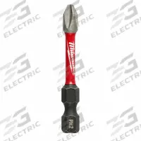 MILWAUKEE Power Bit: Power Bit, Imperial, PH2 Bit Industry Size, #2 Bit Size, Std, 2 in Overall Lg (MPN 48-32-4462). Key specifications — attr1119695: MILWAUKEE; attr1119703: Alloy Steel; attr1119710: Standard; attr1119708: Hex; attr1202404: #2.
