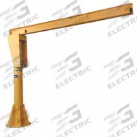 CALDWELL Jib Crane: Base Plate Mounted, 6,000 lb Load Capacity, 192 in Max Lifting Ht (MPN A360-3-16/16). Key specifications — Beam Type: Open Beam; Base Mount Type: Base-Plate Mounted; Body Material: Steel; Brand: CALDWELL; Power Source: Manual; Mount Type: Base Plate Mounted; Lifting Capacity: 4,001 lbs to 6,000 lbs.