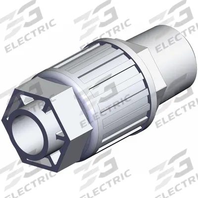 SMC High Purity Tube Fitting: 1/2 in Pipe x 1/2 in OD Size, RC x Compression - PFA Compression Tube Fittings