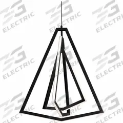 AFX INC. LEDPendant: 24 in Dia, 28 1/4 in Ht, Black, 1,620 lm, 3000K, 36 W, 120V AC, Dimmable (MPN GNAP27L30D1BK). Key specifications — attr1257651: 120V AC; attr1257625: AFX INC.; attr1257628: 3000K; attr1257630: Yes; attr1257619: Black.