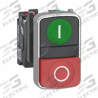 SCHNEIDER ELECTRIC Multihead Operator: 2 Buttons, 22 mm, 1NO/1NC, Metallic (MPN XB4BL734155). Key specifications — AC Contact Rating: 6 A @ 120 V; Action: Momentary/Momentary; DC Contact Rating: 0.55 A @ 125 V; Legend: I/O; Operator Illumination: Non-Illuminated; Product Type: Multihead Operators; Series: XB4; Manufacturer Part Number: XB4BL734155.
