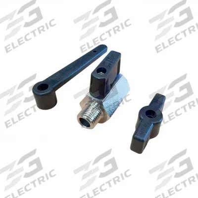 APPROVED VENDOR Manual Two-Way Ball Valve: 1/4 in, Brass, Straight, MNPT x FNPT - Mini Brass Ball Valves