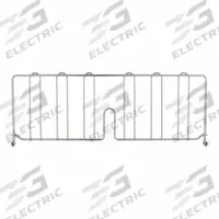 METRO Shelf Divider: 24 in x 2 in x 8 in, Steel (MPN DD24C). Key specifications — Material: Steel; Color: Silver; Finish: Chrome; Brand: METRO; Ledge Size: 24 in.