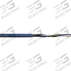 CHAINFLEX Control Cable: 16 AWG, 36 Conductors, Order by the Foot, TPR Jacket, 300 V (MPN CF9-15-36-1). Key specifications — Conductor Material: Copper; Conductor Configuration: Single; Minimum Bend Radius Factor - Fixed: 3 x OD; Minimum Bend Radius Factor - Flexible: 4 x OD; Includes Ground: Yes; Minimum Bend Radius Factor - E-Chain: 5 x OD; Resistance Properties: Notch Resistance; Standards: CE.