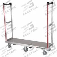 MAGLINER Platform Truck: 1,200 lb, 60 in L x 16 in W x 10 in H Deck, Thermoplastic Rubber, Smooth (MPN BDLK112). Key specifications — Brand: MAGLINER; Caster/Wheel Configuration: (2) Rigid; Color: Silver; Caster Wheel Width: 1-1/4 in.