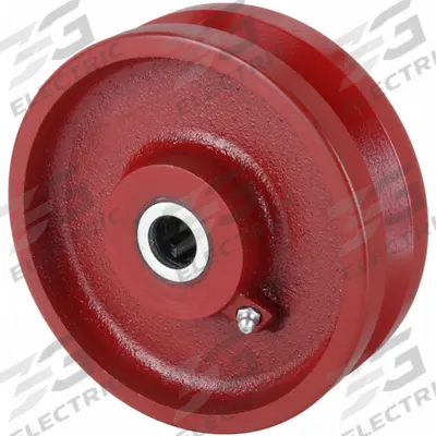 APPROVED VENDOR Track Wheel: 6 in Wheel Dia., 2 3/4 in Wheel Wd, 2,500 lb Load Capacity - V-Groove Track Wheels