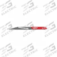 MILWAUKEE Reciprocating Saw Blade: 6 Teeth per Inch, 12 in Blade Lg, 0.05 in Blade Thick, Carbide (MPN 48-00-5243). Key specifications — attr1109198: 6; attr1109200: Rigid for Straight Cuts; attr1109201: Tapered; attr1109209: MILWAUKEE.