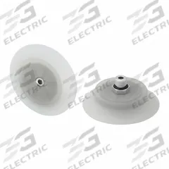 SCHMALZ Vacuum Pad Assembly: Flat, G1/4 in Vacuum Port, 66.4 mm Pad Dia, Food Grade Silicone Rubber (MPN 10.01.01.14067). Key specifications — attr1019136: 10.01.01.14067; attr1019138: SCHMALZ; attr1019139: 55 A.