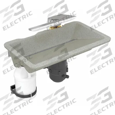 BRADLEY Bathroom Sink Kit: Mojave, Evervo, 24 in Overall Lg, 14 1/2 in Overall Wd - Undermount Bathroom Sinks with Faucets