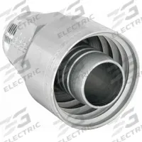 AEROQUIP Hydraulic Crimp Fitting: Steel x Steel, Straight, -20 For Hose Dash Size, Male x Genderless (MPN 1AA20MJ20). Key specifications — Fitting Gender: Male x Genderless; Fitting Connection Type: JIC x Crimp; Thread Size: 1-5/8"-12; For Hose Dash Size: -20; Brand: AEROQUIP.