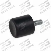 JW WINCO Concave Bumper: Cylindrical, Natural Rubber, Male x Non-Threaded Style, M6 Thread Size (MPN 357-20-23.5-M6-S-40). Key specifications — Isolator Body Material: Natural Rubber.