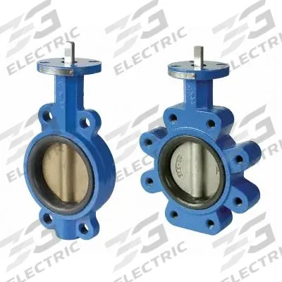 ABZ VALVES Butterfly Valves: 6 in Pipe Size, 250 psi Max. Pressure (CWP), Lug, For Water Media - Ductile Iron General-Service Butterfly Valves