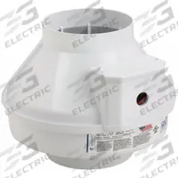 In-Line Duct Fan: 375 cfm Max., 6 in Duct, 141 W, 120V AC, 1 Ph, IP44, Plastic (MPN 95914). Key specifications — Brand: FANTECH; Speed Controllable: Yes; High-Efficiency Motor: No; Nameplate Voltage: 120V AC; Number of Speeds: 1; Airflow @ 0.000 in SP - Range: 250 to 499 cfm; High-Efficiency Motor_Broad: Standard-Efficiency Motor.