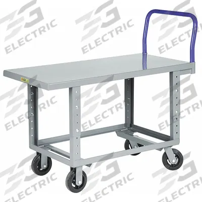 LITTLE GIANT Platform Truck: 2,000 lb, 48 in L x 30 in W x 35 1/2 in H Deck, Solid, 12 ga Deck - Work-Height Platform Trucks