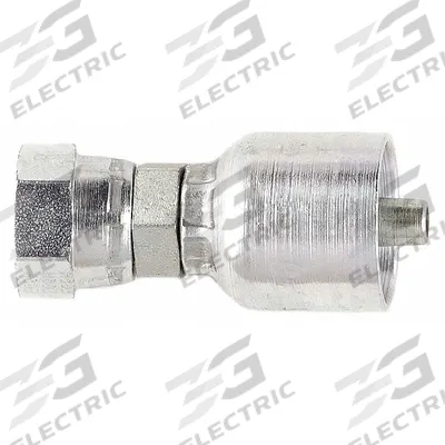 Parker Hydraulic Crimp Fitting: Steel x Steel, Straight, -12 For Hose Dash Size - Crimp Hydraulic Hose Fittings with NPSM Connection