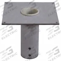 DAYTON Mounting Base: Socket, 1,000 lb Max Load Capacity, Welded Steel, For 3.5 in Mast Dia (MPN 33N386). Key specifications — Brand: DAYTON; Material: Welded Steel.