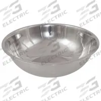 CRESTWARE Mixing Bowl: 13 qt Capacity, Stainless Steel, 16 1/4 in Outside Dia, Silver (MPN MBP13). Key specifications — Brand: CRESTWARE; Material: Stainless Steel.