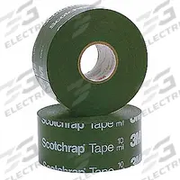 3M Electrical Tape: 4 in Wd, 33 3/8 yd Lg, 10 mil Thick, Vinyl, Rubber, Indoor/Outdoor, Black, 12 PK (MPN 10646). Key specifications — Series: 50.