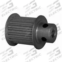 DAYTON Timing Pulley: Modified Curvilinear, Fixed, For GT Timing Belt Section, For 15 mm Belt Wd (MPN 18-3P15-6FA2). Key specifications — Brand: DAYTON; Finish: Clear Anodized; For Belt Series: Powerhouse®.
