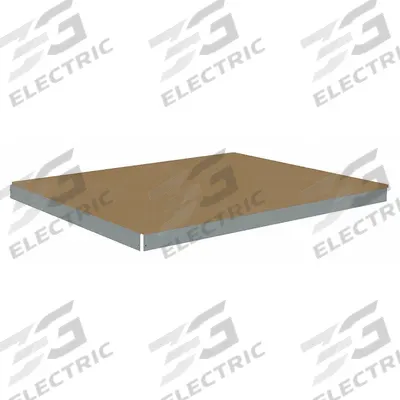 TENNSCO Shelf: 60 in x 42 in, 2,000 lb Load Capacity, Particleboard, Gray - Particleboard Decking Shelf Kits for Boltless Shelving
