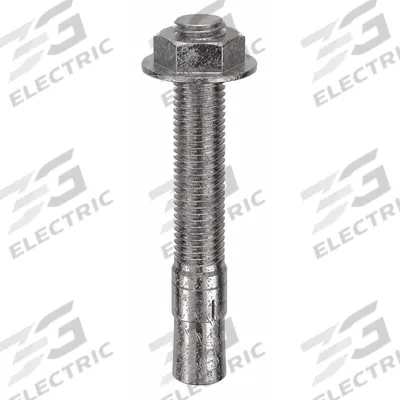 MKT FASTENING Wedge Anchor: 5 1/2 in Overall Lg, 3/4 in Dia, 3/4"-10 Thread Size, Plain - 316 Stainless Steel Wedge Anchors