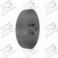 DAYTON Timing Pulley: Modified Curvilinear, Fixed, For GT Timing Belt Section, For 15 mm Belt Wd (MPN 120-3P15-6A4). Key specifications — Brand: DAYTON; Finish: Clear Anodized; For Belt Series: Powerhouse®.