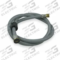 AMERICAN STANDARD Supply Hose: Metal/Rubber, Chrome, 46 in Overall Lg, 1/2" Sprayer Connection Size (MPN M962368-0070A). Key specifications — Sprayer Connection Size: 1/2"; Brand: AMERICAN STANDARD; Color/Finish: Chrome; Includes: Rubber Seal; Material: Metal; Product Type: Supply Hose.