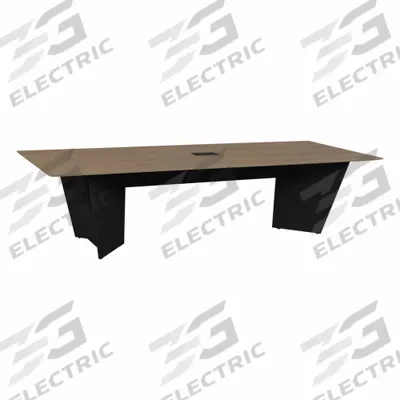 REGENCY Conference Table: Rectangle, Laminate/Melamine, Noble Oak, 96 in Overall Lg - Rectangular Conference Tables