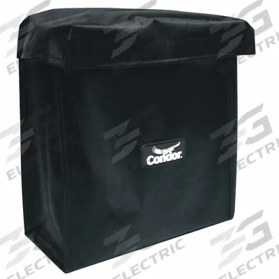 CONDOR Respirator Storage Bag: Bag, Polyester, Black, Belt Loop - Respirator Storage Bags