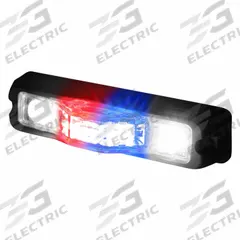 CODE 3 Warning Light: Emergency Vehicle Area Light, Blue/Red, 11 W Watt, Clear, LED, Permanent, IP67 (MPN M180SMC-RB). Key specifications — Brand: CODE 3; Lens Color: Clear; Number of Flash Patterns: 69; Installation Type: Permanent; Operating Voltage: 12-24V DC.