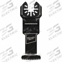 MILWAUKEE Oscillating Tool Blade: 1 3/8 in Blade Wd, 4 1/16 in Overall Lg, Precision Cutting (MPN 49-25-1138). Key specifications — attr1097473: Hardwood; attr1097476: MILWAUKEE; attr1097456: Precision Cutting.
