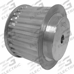 DAYTON Timing Pulley: Trapezoidal, Plain, For T10 Timing Belt Section, For 50 mm Belt Wd, 27 Teeth (MPN 66T10/27-2). Key specifications — Brand: DAYTON; Tooth Profile: Trapezoidal; Finish: Plain.