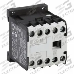 EATON Miniature IEC Magnetic Contactor: Non-Reversing, 3 Poles, 3NO Contacts, 9 A, 208V AC Coil (MPN XTMC9A10E). Key specifications — attr945107: EATON; attr972381: Yes.