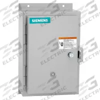 SIEMENS NEMA Magnetic Motor Starter: Non-Reversing, 3 Poles, NEMA Size 1, 27 A, 240V AC Coil (MPN 14DUB320G). Key specifications — attr211388: SIEMENS; attr951451: 1NO; attr951453: 190-220/220-240V AC; attr951489: Three; attr951498: Screw Terminals; attr984425: 1NO; attr984429: Pilot Light; attr997361: None (Not Applicable to Electronic Overloads).