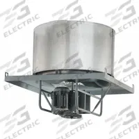 Axial Upblast Roof Exhaust Fan: Belt Drive, 42 in Blade, 20,653 cfm, TEFC, 2 hp, 115/230V AC, 1 (MPN BRV-842-2-1-TEFC). Key specifications — Number of Speeds: 1; Nameplate Voltage: 115/230V AC; Brand: AMERICRAFT FAN.