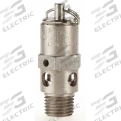 CONRADER Safety Valve: Hard Seat, 1/4 in (M)NPT Inlet (In.), 50 psi Preset Setting (PSI) (MPN SRH250-SS-050). Key specifications — attr291993: Hard Seat; attr291998: Stainless Steel; attr292007: Stainless Steel; attr292009: Stainless Steel; attr294753: CONRADER.